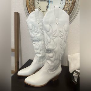 White Cowboy Boots